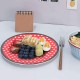 YECK Kuchenteller 4-teiliges Set Speiseteller Anti-Drop-Glatt 22,9 cm Lounge Wohnzimmer für Küche Schlafzimmer - BZKGNEKK