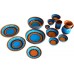 Cactus Canyon Ceramics Spanisches Terracotta-Salatteller-Set 5-teilig mehrfarbig - BZFQYKKV