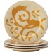Rachael Ray Dinnerware Gold Scroll Salatteller 20,3 cm Mandelcreme - BUXCHVM9