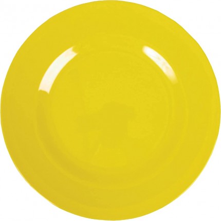 RICE DENMARK Teller Melamin Plate Ø20 versch. Farben yellow - BZNIGKBN