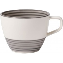 Villeroy und Boch Manufacture Gris Kaffeetasse 250 ml Premium Porzellan Grau - BMEFQDQH