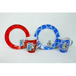 Unbekannt TELLER BLAU Teller oder Tasse mit Kuh Motiv in rot oder blau FLIRT Ritzenhoff & Breker - BVKKDW9W