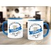 Tasse Kaffeetasse Teetasse Keramiktasse MoonWorks® Dein Text Blau blau Keramik-Tasse - BDYNXQJ5