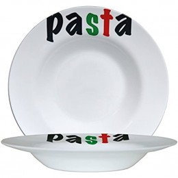 Arcoroc 2 Pastateller Opalglas 28,5cm Dekor Pasta - BDMQVE2W