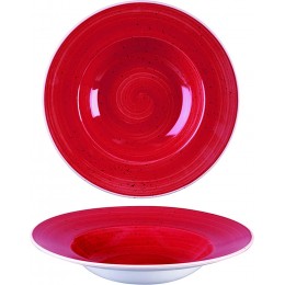 Churchill Stonecast -Wide Rim Bowl Pastateller- Ø28cm Farbe wählbar Berry Red - BHUOF2B5