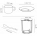 JIAQUAN-SHOP Tassen- und Untertassen-Sets Keramische Kaffee- und Tee-Set-Serie 6 Tassen und Untertassen Teelöffel und Kaffeeständer geeignet for Kaffee Nachmittagstee Becher-Set - BUWKEMM1