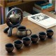 OUMIFA Teeservice Keramik Stein Mahlzeit Halbautomatische Tee Set Kreative Kung Fu Tee Heiße Tee Set Kreative Teezeremonie Vorräte Teeservice für Erwachsene Color : C - BGXNK37A