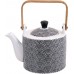 TOKYO design studio Nippon Black Tee-Set schwarz-weiß 5-TLG 1x Tee-Kanne 0,8 l und 4X Tee-Tassen 180 ml asiatisches Porzellan Japanisches Design inkl. Geschenk-Verpackung - BTHWYM6B