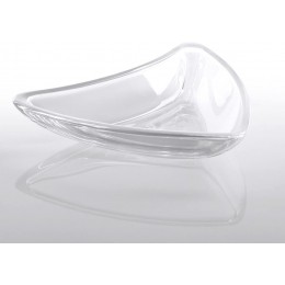 Schale Dipschale Knabberschale Snackschale Colors Weiß L 17,5 cm Hochwertiges Glas - BOLEVJW4
