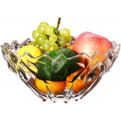 LQX Obststand Fruchtschale Obstschüssel Glas Dessertschüsseln Obst Platte Arbeitsplatte Salatschüsseln Snackplatte - BBKHVHWH