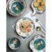 LIVEINU Marokkanischer Stil Dessertteller Plates Teller Kuchenteller Speiseteller Teller Porzellan Salatteller Frühstücksteller Kuchenteller - BFIQZ4QB
