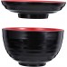 Housoutil 2 Stücke Ramenschüssel mit Deckel Japanische Suppenschüsseln Melaminschüsseln Nudelschüsseln Reis Miso Suppenschüsseln mit Passenden Deckeln - B09VX374KZP