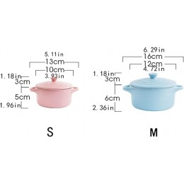 Schalen Suppenschüsseln mit Griffen keramisch runder Doppelgriff für Pudding Creme Brulee Schüssel-Set Color : D Size : Medium - B0B5WVHW1GT
