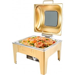 Chafing Food Warmer Rechteckiger Chafing Dish Buffet Edelstahl Chafer Buffet Catering Warmer Chafer Dish Catering Partys verwenden - B0B4N54WRMF