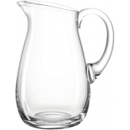 Leonardo Giardino Krug handgefertigter Glas-Krug spülmaschinengeeignete Wasser-Karaffe mit Henkel 1750 ml 010238 - B01CYO1MDSO