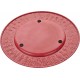 Better & Best 2781909 Platzteller emailliert Durchmesser von 33 cm mit Relief Zig Zag Rot - BPOAGK1N