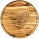 Pizzateller 32 cm mit Gravur Namen personalisiertes Holz Pizzabrett Geschenke für Papa Geschenkidee zum Geburtstag für Väter Akazienholz Herz Motiv P21 - BNXBUVEQ