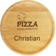 Pizzateller 32cm mit Gravur Namen personalisiertes Holz Pizzabrett Geschenkidee zum Geburtstag Geschenke zum Jahrestag Jubiläum Holz-Teller Kochmütze MotivP4 - BGMRL39K
