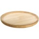 Space Home Holzteller Rund Holzplatte Fleischteller Pizzateller Schneidebrett Kiefer Set von 12 Ø 12 cm - BEWIS7J2