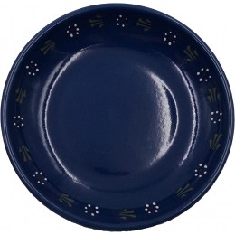 Carstens Keramik® Suppenteller Bunzlau Blau Teller aus Keramik tief 21 cm - BHTFWWH9