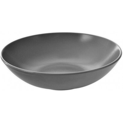 Suppenteller Speiseteller Tiefteller aus Keramik grau ALFA 20,5 cm 900 ml - BMALKDV8