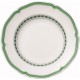Villeroy und Boch French Garden Green Line Suppenteller 23 cm Premium Porzellan Weiß Grün - BSWCD2AK